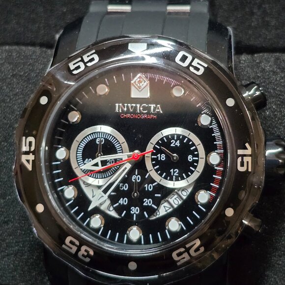 Invicta Pro Diver SCUBA Men's Watch - 48mm Black (37231) - Black, Red, and White - Picture 3 of 10